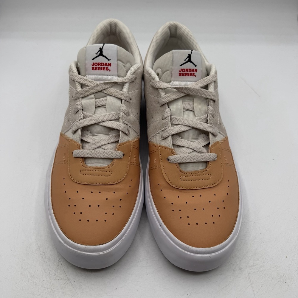 Nike Jordan Series ES Praline Shoes Mens Sz 10.5 Tan White Casual Sneakers - Picture 5 of 11